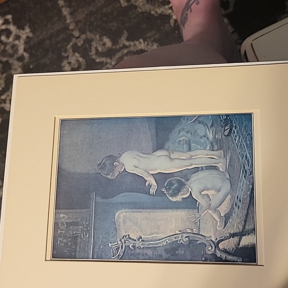 Vintage bathing print 5 by 7